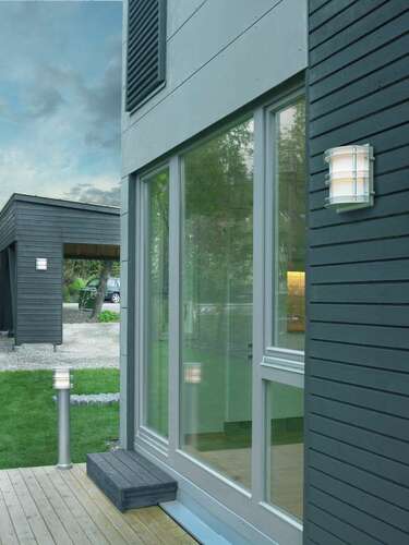 Check Outdoor wall lamp STOCKHOLM 1600BL Black RAL-9005 8W 3000K - NORLYS.