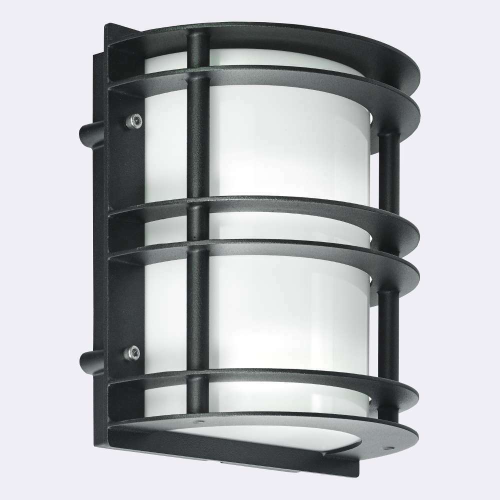 Outdoor wall lamp STOCKHOLM 1600BL Black RAL-9005 8W 3000K - NORLYS.