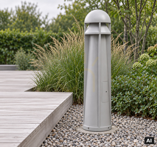 Check NORLYS Narvik 1738AL aluminium outdoor bollard LED 22.2 W 4000 K