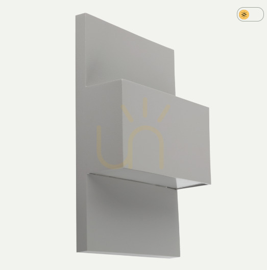 GENEVE 1874 Aluminum 9006 E27 outdoor wall lamp Norlys