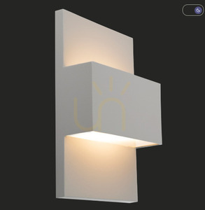 Norlys GENEVE 1879AL LED Outdoor Wall Light, Light Grey RAL 9006, 8.2 W, 3000 K small 1