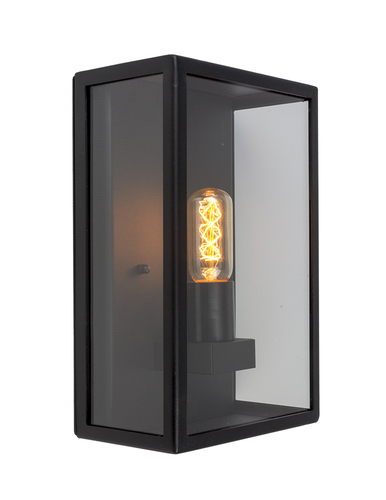 Check LOFOTEN 1940B Black E27 outdoor wall lamp Norlys