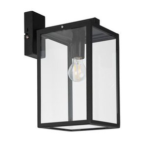 LOFOTEN Down 1949 outdoor wall lamp Black E27 11W small 0