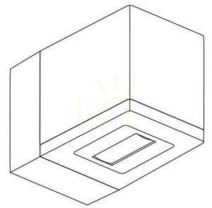 NORLYS Voss 1954GR outdoor wall light, graphite RAL 7016, LED 6.4 W 3000 K, narrow downlight small 2
