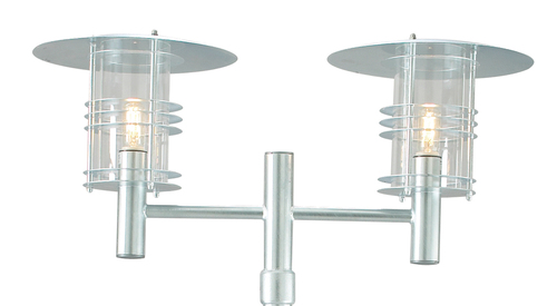 Check Stockholm 2016 galvanized E27 2X77W luminaire