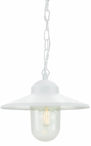 Check Outdoor Pendant Light NORLYS Karlstad White E27 230A/WH