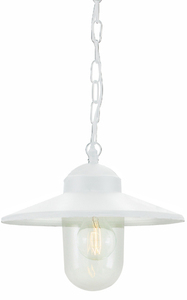 Outdoor Pendant Light NORLYS Karlstad White E27 230A/WH small 0