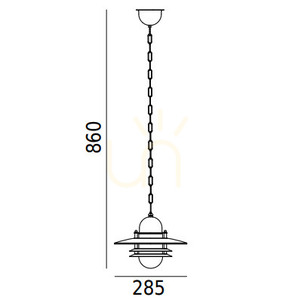 Oslo 240A Black E27 Led 9W small 1