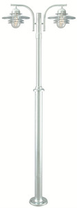 Oslo 242GA Twin-Arm Garden Lantern 2×E27 IP55, Hot-Dip Galvanised Steel, NORLYS small 0