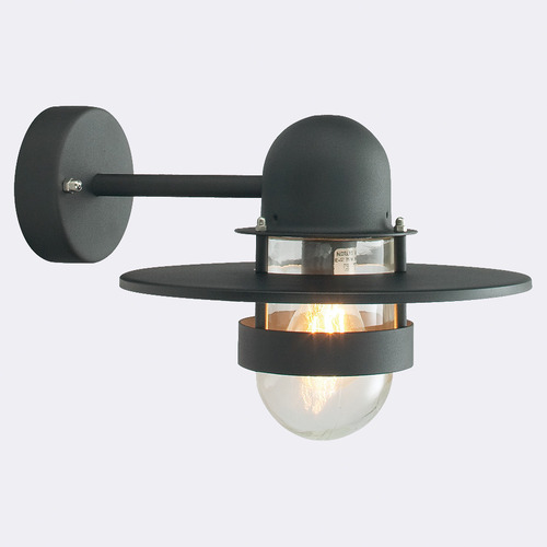Check Outdoor wall lamp BERGEN 270B E27 Black 9005 Norlys
