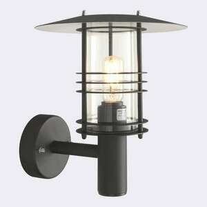 Outdoor Wall Lamp NORLYS Stockholm 280B Black E27 IP54 Steel small 0