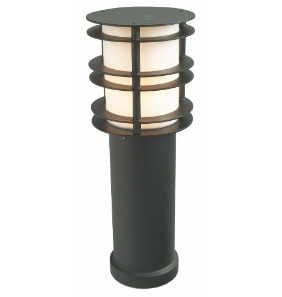 Check Outdoor Post Light NORLYS Stockholm 49cm Black E27 289BL