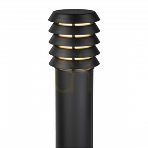 NORLYS Alta 291BL black bollard light E27 85 cm IP65 small 3