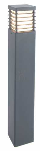 Check Norlys Halmstad 296GR graphite bollard light RAL 7016, E27, 85 cm