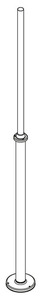 Lighting Pole NORLYS Lamppost 3009GA Galvanized 120-220 cm small 1