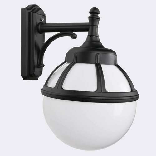 Check Outdoor sphere wall lamp BOLOGNA 311B E27 Black 9005 Norlys