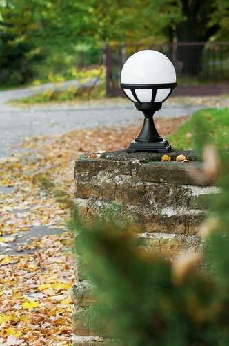 Check Bologna 313 Sphere Light Post Black 9005 Norlys