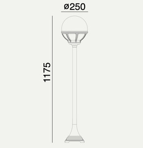 Bologna 315 White E27 Led 9W small 1