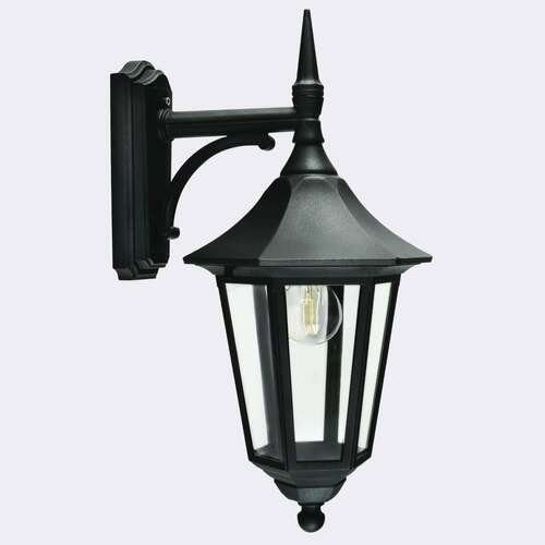 Check Outdoor Wall Lamp NORLYS Modena 350 Black E27 9W 350BL