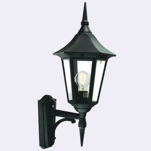 Check Outdoor Wall Lamp NORLYS Modena 350 Black E27 9W 350BL