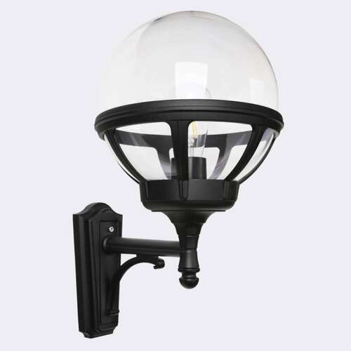 Check Outdoor Wall Lamp NORLYS Bologna 360BL Black E27 Classic