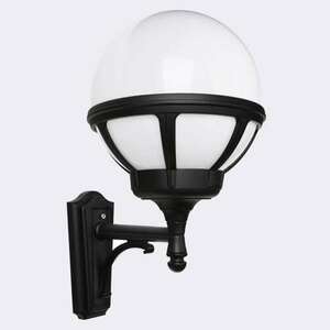 NORLYS Bologna 361BL Outdoor Globe Wall Lamp Black E27 IP54 small 0