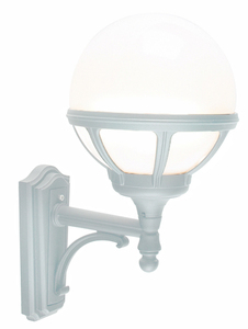 BOLOGNA 361W White E27 LED 9W Outdoor Sphere Wall lamp. small 0