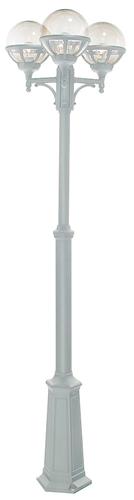 Check BOLOGNA 364W White E27 LED 3x9W Garden/Park Lantern.