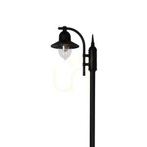 COMO 371BL garden and park lantern E27, black, adjustable 182–249 cm – Norlys small 3