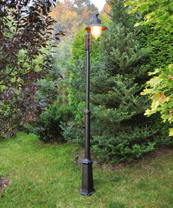 COMO 373B 3xE27 Black 9005 Norlys Garden/Park Lantern. small 2