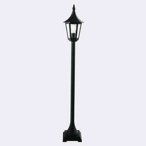Garden bollard light NORLYS Rimini 404BL black RAL 9005 114 cm E27 small 0