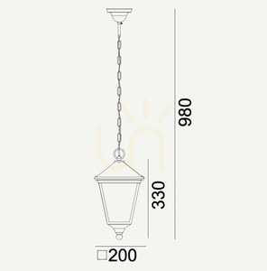 IP 54 LONDON 481A/WH E27 white pendant lamp - premium NORLYS small 1