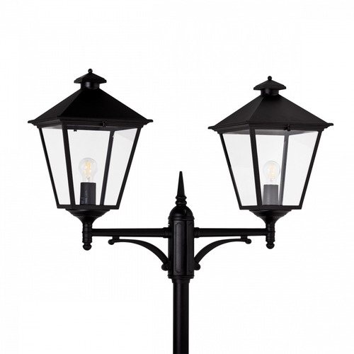 Check Garden / park lantern IP54 LONDON BIG 492BL 2xE27 black - premium NORLYS.