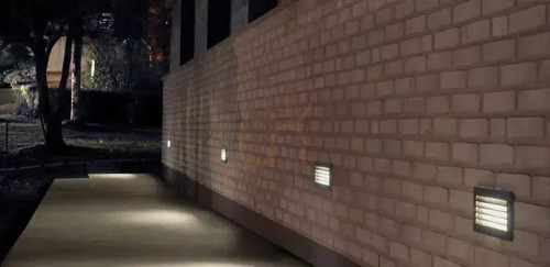 Check Norlys Grimstad 5025GR LED recessed wall light, graphite RAL 7016, louvred, 7.4 W, 4000 K, IP65