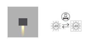 Outdoor wall lamp VOSS 5035GR graphite RAL-7016 6,4W 4000K - NORLYS small 4