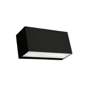 Check ASKER 5102BL outdoor wall lamp black RAL-9005 8W 4000K - NORLYS
