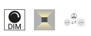 ASKER 5102WH outdoor wall lamp white LED 8W 4000K small 2