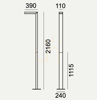 Preview Asker Pole 5126 Black 2Xled 18W 4000K Asker Pole 5126 Black 2Xled 18W 4000K