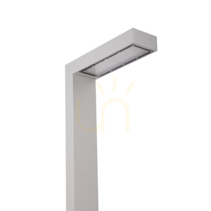 Asker Pole Pro 5162AL LED garden pole light, 216 cm, 8.5 W, 4000 K, light grey RAL 9006 – NORLYS small 1