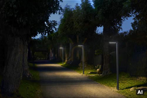 Check NORLYS Asker Pole PRO 5205GR graphite outdoor pole luminaire, LED 19.5 W, 4000 K, 350 cm