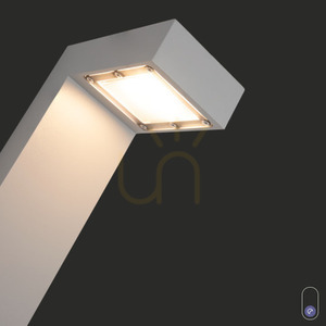 Outdoor Post Light NORLYS Asker 5215AL Aluminum 55 cm LED 7.7W 4000K IP65 small 1