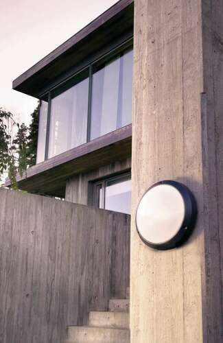 Check Outdoor wall lamp BORNHOLM 544GR 10W 3000K Graphite 7016 Norlys.