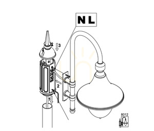 Outdoor Pole Light NORLYS Firenze 8012WH White E27 LED 45 cm 1 Outdoor Pole Light NORLYS Firenze 8012WH White E27 LED 45 cm small 1