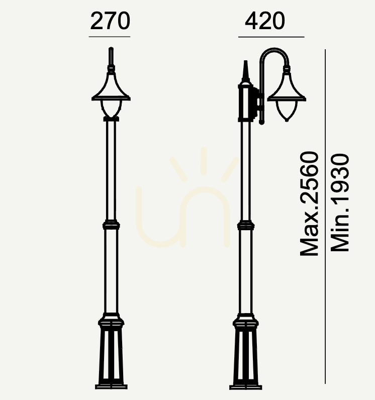 View Firenze 810 Black E27 Led 9W Single Firenze 810 Black E27 Led 9W Single