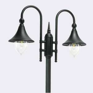FIRENZE 820BL Park/Garden Lamp, 2 x E27, Black - NORLYS small 0
