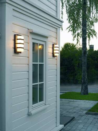 Check Outdoor wall lamp BODEN 860GA E27 Galvanized Galvanized Fire Galvanized - NORLYS