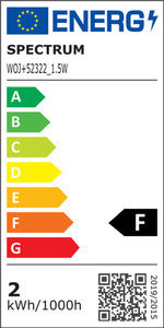 Led Tabular 230 V 1.5 W E 14 Cw Spectrum small 1