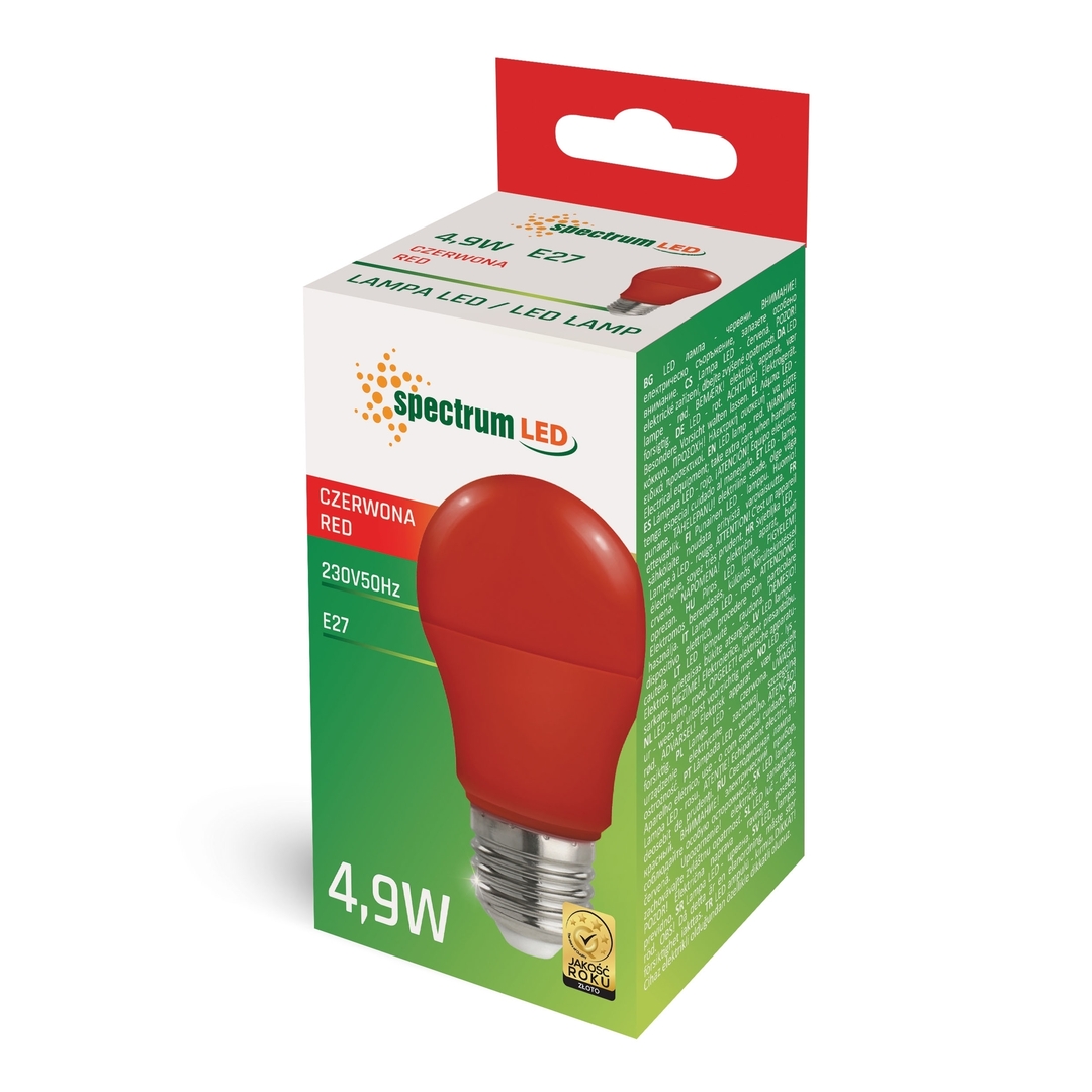 View Led Gls E 27 230 V 4.9 W Red Spectrum Led Gls E 27 230 V 4.9 W Red Spectrum