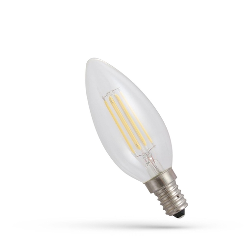 Check Led Candle E 14 230 V 5.5 W Cog Ww Clear Dimmable Spectrum