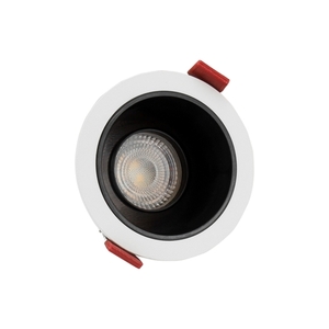 Fiale Comfort Anti Glare Gu10 250 V Ip20 Fi85x50mm White Round Center Black Movable small 0